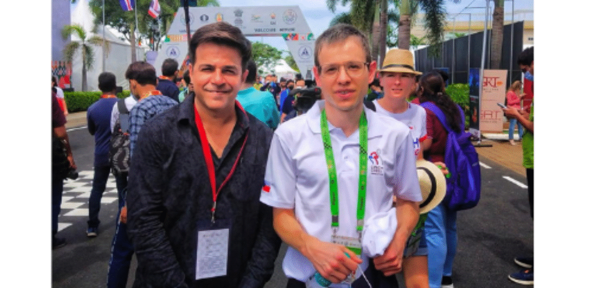 Meeting Chess Legend GM David Navara at the 2022 Chess Olympiad