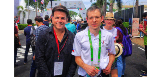 Meeting Chess Legend GM David Navara at the 2022 Chess Olympiad