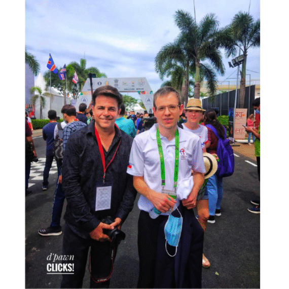 Meeting Chess Legend GM David Navara at the 2022 Chess Olympiad